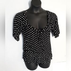 Almost Famous polka dot blouse